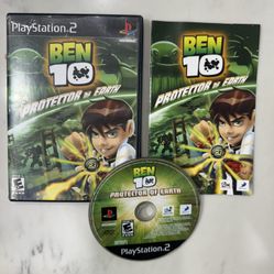 Ben 10 Protector of Earth Scratch-Less for PlayStation 2 PS2 Video GAME