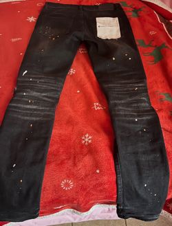 Purple jeans