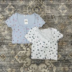 Cotton On Crop Tops + Sweater Vest