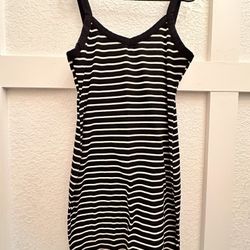 Shein | XL | Women Bodycon Dress | Black & White Stripe 
