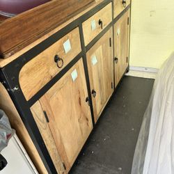 West Elm Wooden Sideboard With Drawers