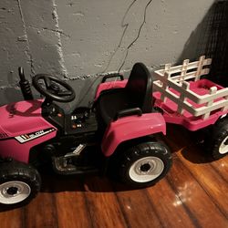 Costway Kids Ride On Tractor with Trailer