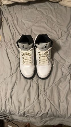 Air Jordan 5 White Black Sneakers