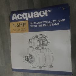 Acquaer shallow well Jet Pump With Pressure tank