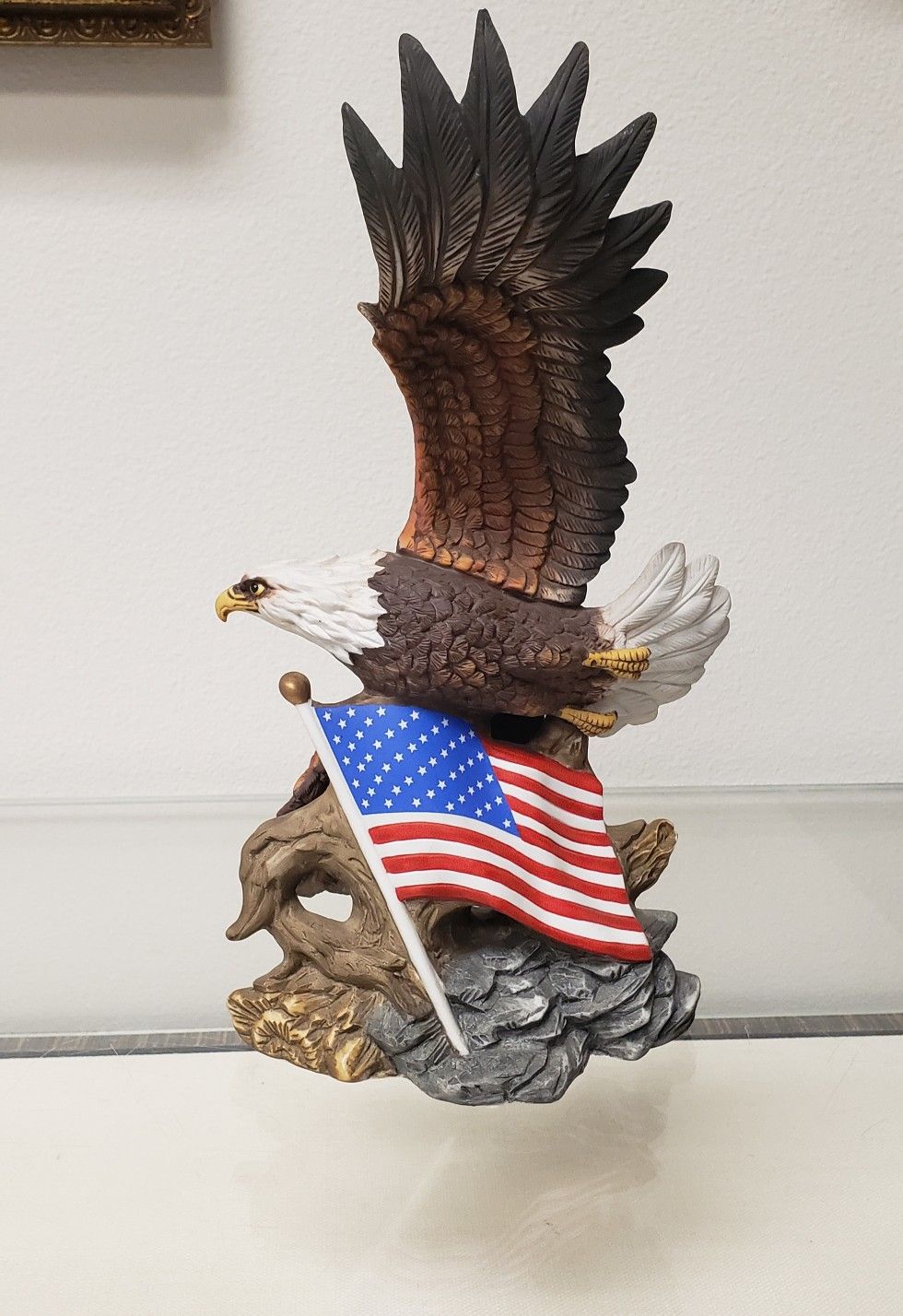 Porcelain Eagle Statue Figurine