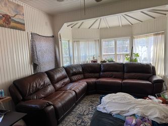 Leather couch