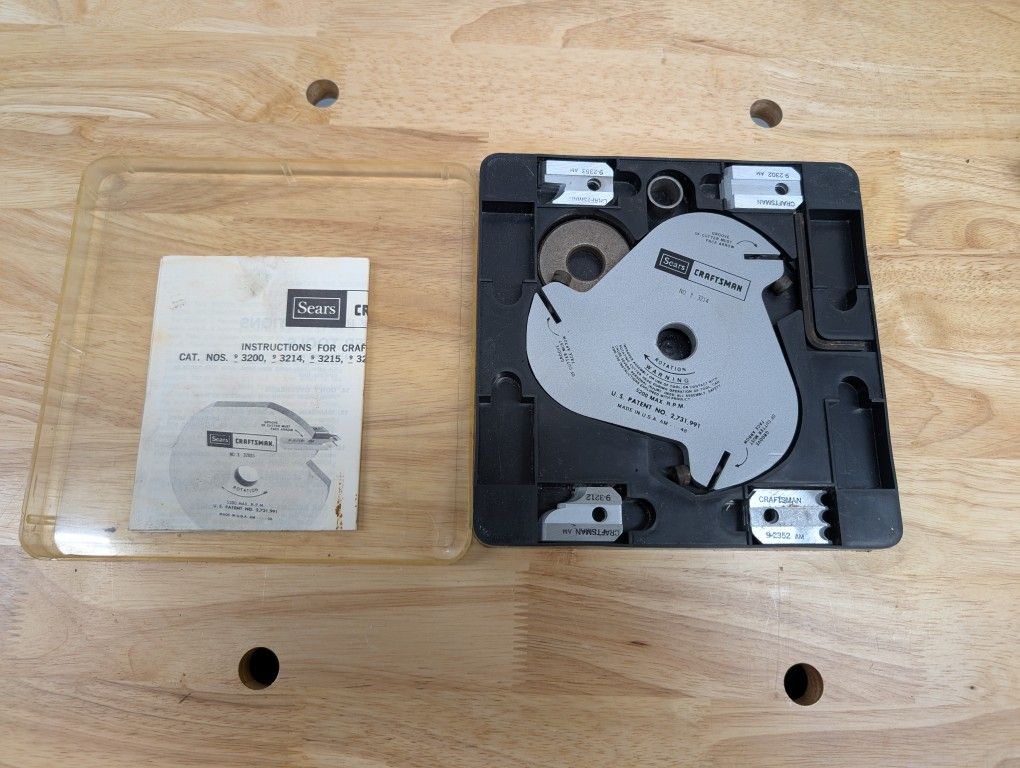 Vintage Sears Craftsman Moulding Cutter Set