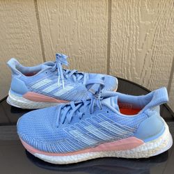 Pre- Owned Women Adidas Solar Boost 19 Running Shoes Blue Tint G28034 Size 8