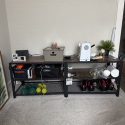 Wood & Metal TV Stand