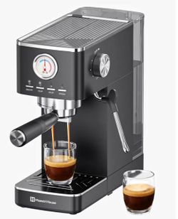 Maestri House Espresso Machines 20 Bar ULKA Pump - NEW - Black