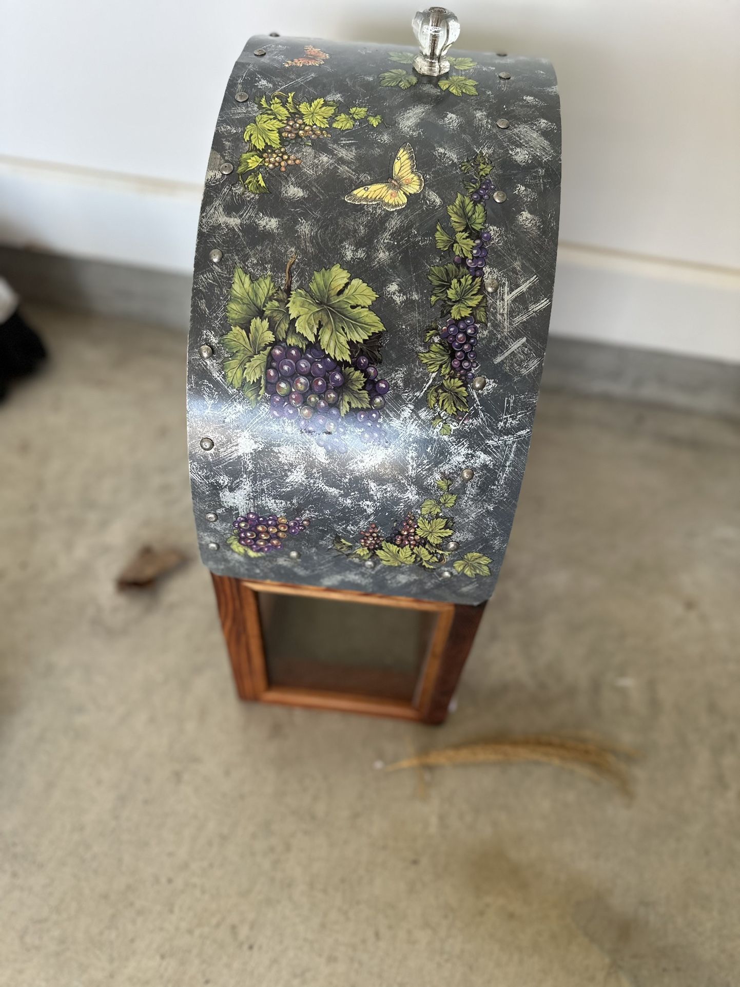antique cheese wheel case