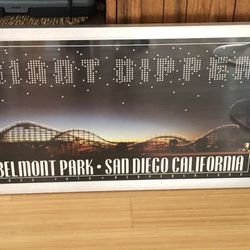 Framed Belmont Park: Giant Dipper San Diego 