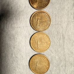 2000-D Sacagawea Dollar(4 Coins)