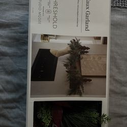 Faux Garland  Pine, Red Eucalyptus And Berries