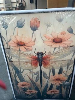Dragonfly canvas art