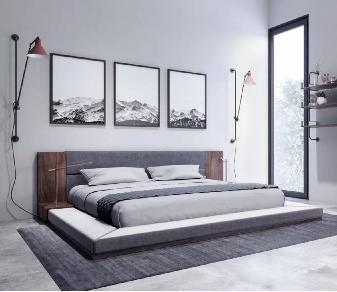 AllModern Eileen Upholstered Bed - King