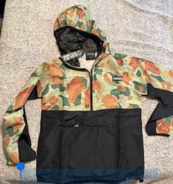 Black Rifle Coffee Company Camo 1/2 Zip Windbreaker (Size Medium)