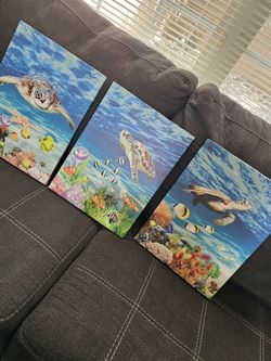 Kids Wall Decor Under The Sea Turtles