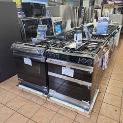 Samsung 30 In. Bespoke Smart 5- Burners Element Slide- In Gas Range 6.0 Cu.ft With Flex Duo And Air Fry New