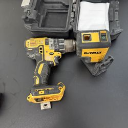 Dewalt Drill And Green Laser 