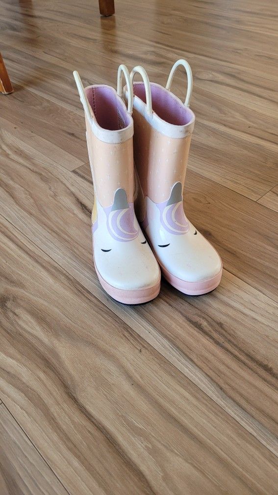 Girl Rain Boots Size 11