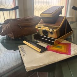 Special Edition Gold Land Camera Polaroid Sx-70 Alpha 1