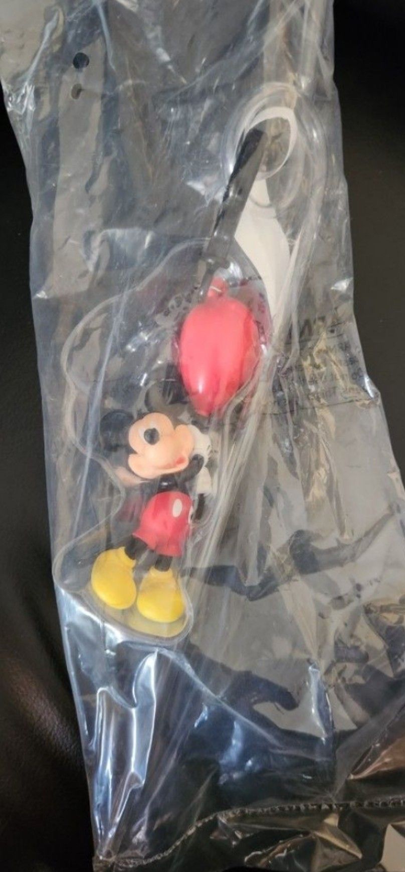 Mickey Mouse Balloon Straw & Clip