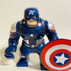 Marvel Big Fig Captain America Avengers | New Custom Lego Compatible Toys