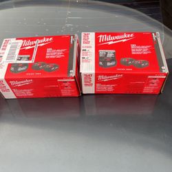 Milwaukee 12.0 Battery & 2 Of The 5.0 Battery Combo 