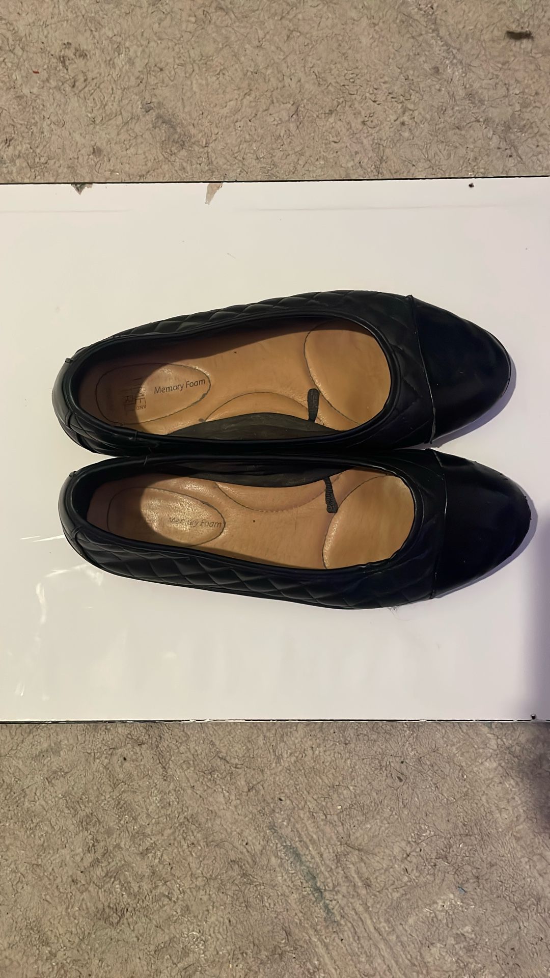 Worn Women’s Black Flats