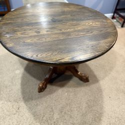 Wood Round Table