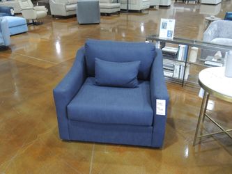 Mitchell Gold + Bob Williams Haywood Swivel Chair - Navy Blue | Armchair