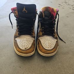 Jordan Retro 1 Mid SE GS - Wear Away - Sz 9 - DQ8417 071