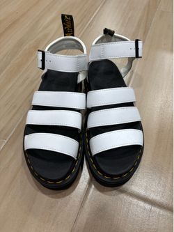 White Dr Marten Sandals
