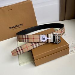 Burberry Leather Belt Of Men 
