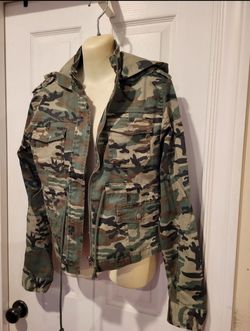 military jacket cameo new large