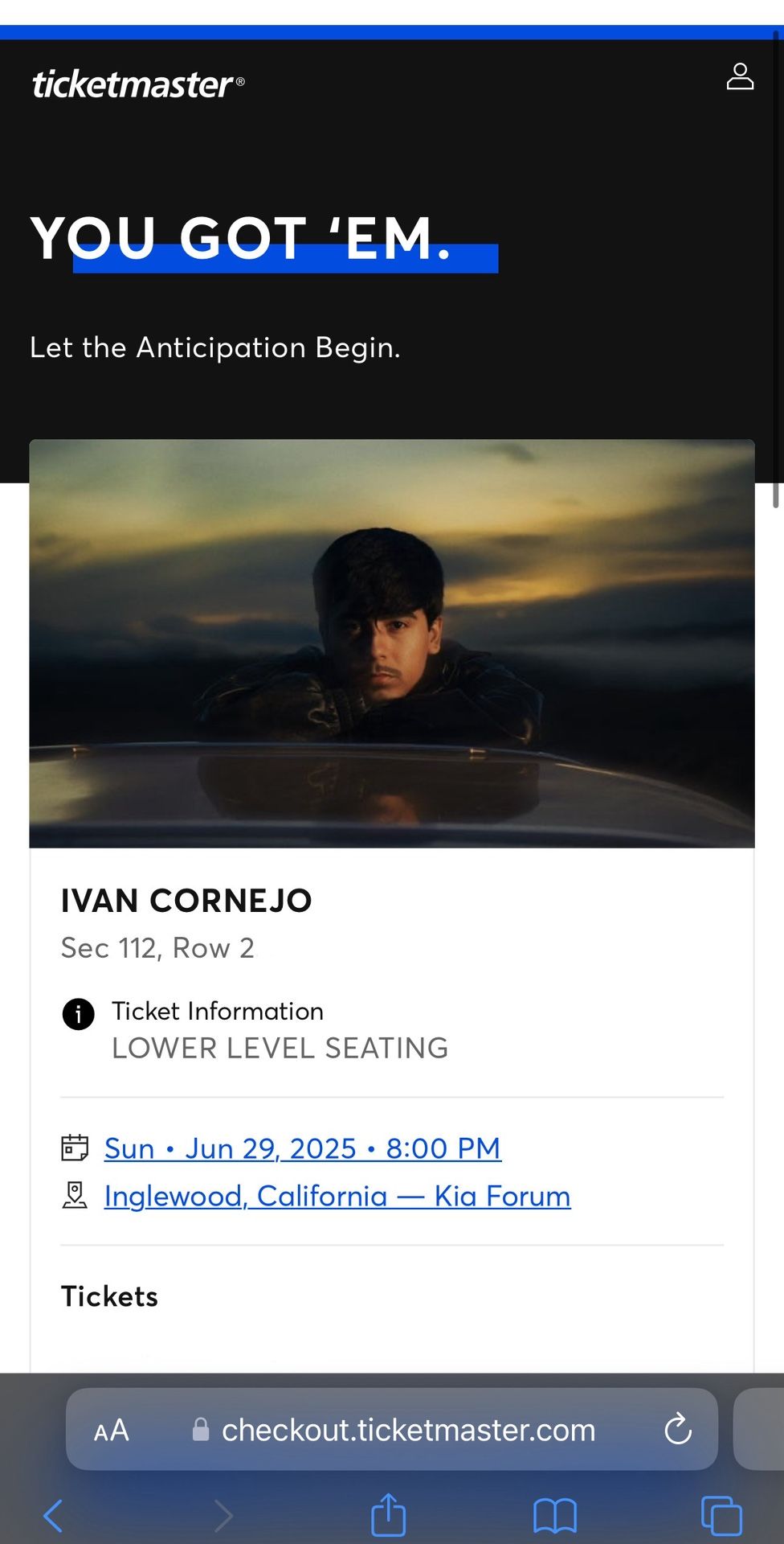 Ivan Cornejo Kia Forum Sunday 6/29