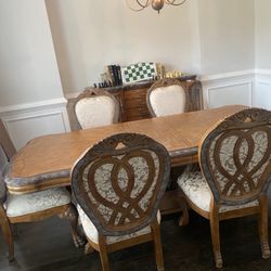 Michael Amini Dining Set And Buffet 