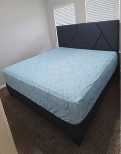 Bed with mattress- only 3 months old super new condition