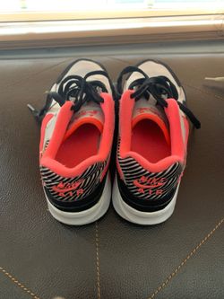 Girl Pink and Black Air Max sneakers size 3.5Y