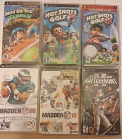 PSP GAMES (6) $50 Dlls. O.B.O
