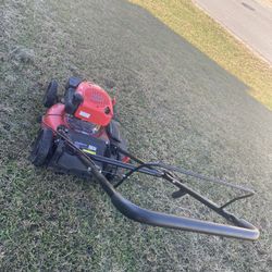 PowerSmart Push Gas Lawn Mower 17-inch 144cc Engine 3-in-1 with Bagger 6-Posi