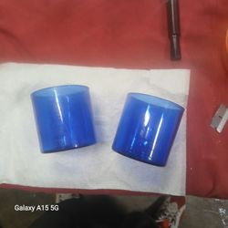 Cobalt Blue Glass Tumblers Set of 2
