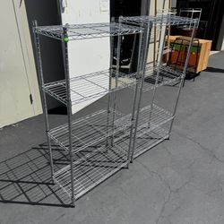4 Tier Heavy Duty Metal Shelf Unit 24”x12”x48” One available 