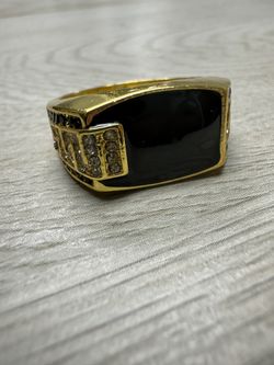 "Men's Gold Color Wedding Ring – Elegant & Timeless Design (Gold Plated)"