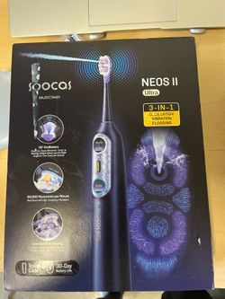 Soocas Neos II Ultra 3-in-1 Electric Toothbrush & Water Flosser with Travel Case