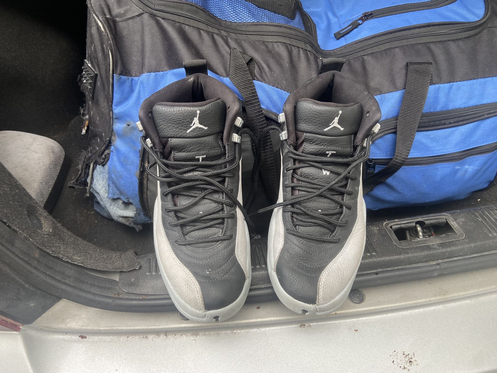 Gray And Black Jordan 12s