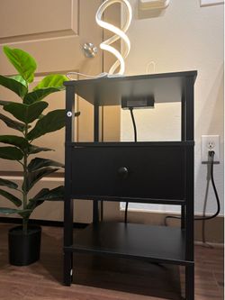 Nightstand with charging station & USB port