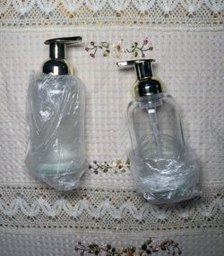 Glass Gold Top Multipurpose Soap Dispenser