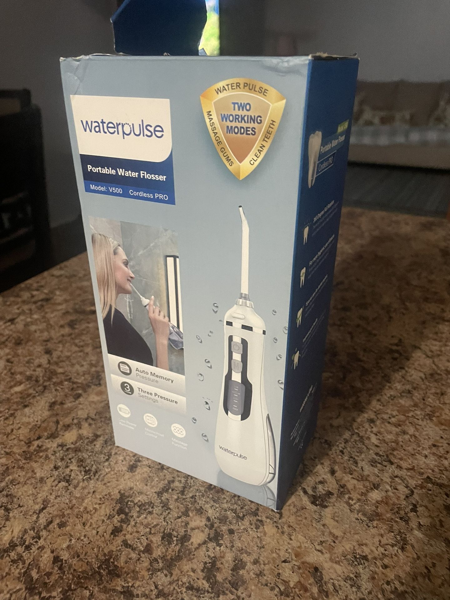 Waterpulse V500 Portable Water Flosser Dental Irrigator Oral